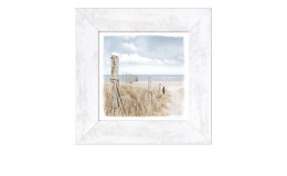 Rahmenbild Oase der Sinne 44 x 44 cm. Rahmenbild mit dem Thema - Strand und Meer.