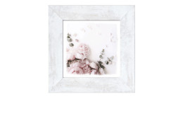 Rahmenbild Delicate Flowers 44 x 44 cm. Rahmenbild mit dem Thema - Blumen.