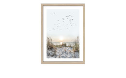 Rahmenbild Nordic Beach Atmosphere 55 x 75 cm. Rahmenbild mit dem Thema - Strand und Meer.