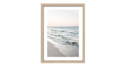 Rahmenbild Ebbe und Flut 55 x 75 cm. Rahmenbild mit dem Thema - Strand und Meer.