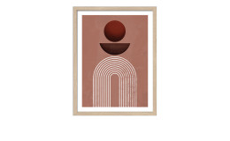 Rahmenbild Shapes of the Earth 33 x 43 cm. Rahmenbild mit dem Thema - Formen.
