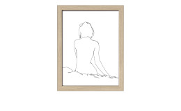 Rahmenbild Sketch of a Woman 33 x 43 cm