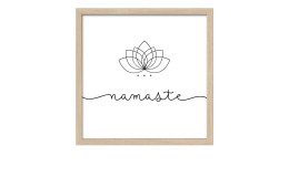Rahmenbild Namaste 33 x 33 cm