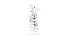 Leinwandbild Eucalyptusarrangement 30 x 80 cm