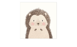 Leinwandbild Little Hedgehog 30 x 30 cm