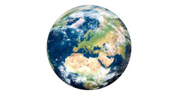 Alubild The Earth 100 cm