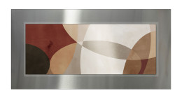 Alubild Abstract Shapes 50 x 100 cm