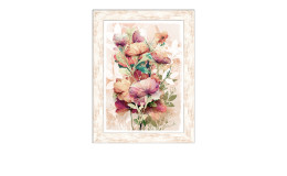 Rahmenbild Watercolor Flowers 50 x 70 cm