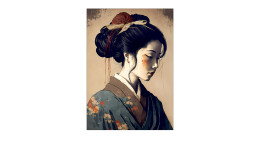 Alubild Geisha 70 x 100 cm