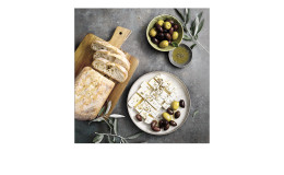 Glasbild Mediterrean Food 20 x 20 cm