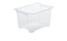 Box Evo Easy 15 l aus transparentem Kunststoff.