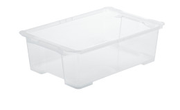 Box Evo Easy 30 l aus transparentem Kunststoff.