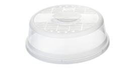 Mikrowellen-Abdeckhaube Basic 30 cm aus transparentem Kunststoff.