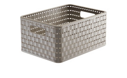 Korb Country A5 11 l aus Kunststoff in beige.