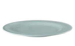 Speiseteller Beat 27,7 cm aus Porzellan in Arktisblau.