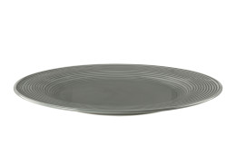 Speiseteller Beat 27,7 cm aus Porzellan in Perlgrau.