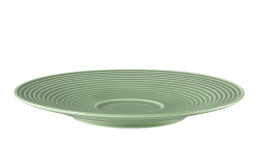 Kombi-Untertasse Beat 16,7 cm aus Porzellan in Salbeigrün.