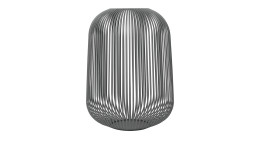 Laterne Lito 45 cm aus Stahl in grau.
