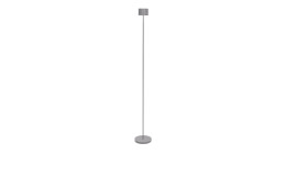 LED-Stehleuchte Farol 116 cm aus Aluminium und Kunststoff n braun / grau.