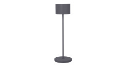 LED-Tischleuchte Farol 33,5 cm aus Aluminium und Kunststoff in grau.