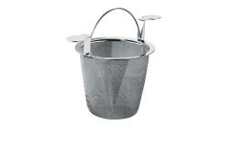 Teesieb Tea aus silberfarbenen Edelstahl