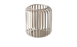 Windlicht Viki 15 cm in beige aus Metall