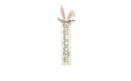 Schild Welcome 15 x 60 cm mit Hasen-Ohren