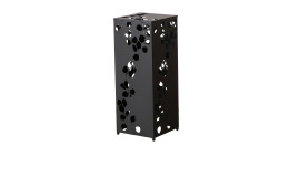 Dekosäule Calypso 55,5 cm in schwarz aus Eisen