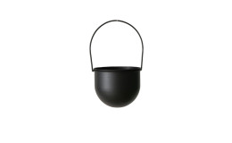 Pflanztopf Madox 30 cm in schwarz aus Eisen