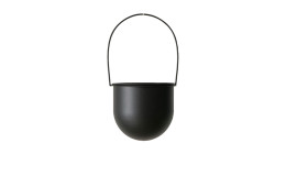 Pflanztopf Madox 40 cm in schwarz aus Eisen