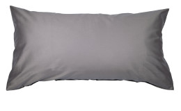 Mako-Satin K9ssenbezug Colors, in der Größe 40 x 80 cm und in der Farbausführung grau