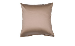 Mako-Satin Kissenbezug Colors in der Größe 80 x 80 cm und in der Farbausführung taupe