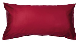 Mako-Satin Kissenbezug Colorsin der Größe 40 x 80 cm und in der Farbausführung rot