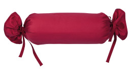 Mako-Satin Kissenbezug Colorsin der Größe 15 x 40 cm und in der Farbausführung rot