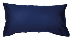 Mako-Satin Kissenbezug Colors in der Größe 40 x 80 cm und in der Farbausführung jeansblau