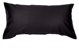 Mako-Satin Kissenbezug Colors in der Größe 40 x 80 cm und in der Farbausführung schwarz