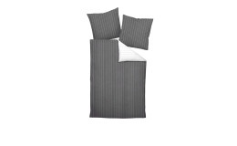 Seersucker Tango Wendebettwäsche, in der Größe 155 x 220 cm und in der Farbausführung Grau, Silberfarbig