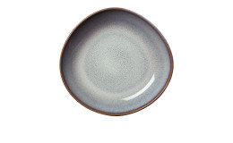 Schale Lave 22 cm in grau