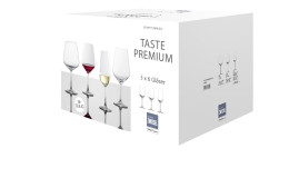Gläser-Set Taste 18-tlg., transparent
