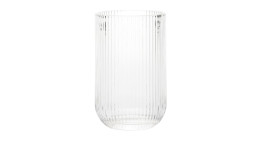 Trinkglas 465 ml transparent geriffelt.