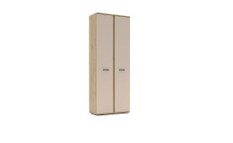 Schrank Kane in der Frontfarbe Kaschmir mit einem Korpus im Dekor Artisan Eiche