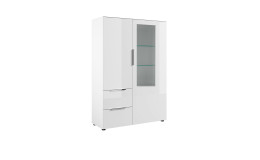 Highboard Saverne in der Farbe Weiß
