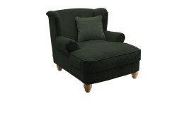Loveseat-Sessel Bordeaux in der Farbe moosgrün