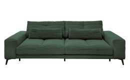 Big Sofa Husum in Winter Moss, Cord-Optik, inklusive 2 Rückenkissen und 2 Nierenkissen