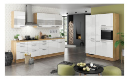 Artego Kueche Eco Weiss Eiche Goldbraun