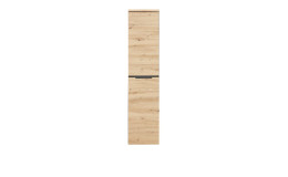 Aktenschrank Melanie in Artisan Eiche und Graphit. Frontalansicht.