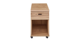 Rollcontainer Sonos, Front Altesche massiv, Korpus Old Artisan Eiche Nachbildung