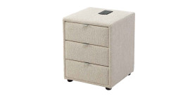 Nachttisch Lucy in der Farbe Beige
