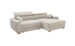 Wohnlandschaft Sammy im Bezugstoff Light Greige