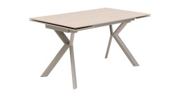 Ausziehtisch Xenia Travertin von Kare in Beige aus Steinzeug